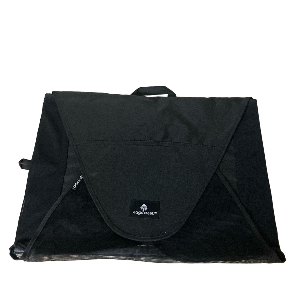 Eagle Creek Luggage Garment Folder Black Travel Handle Flap Closure Minimalist J